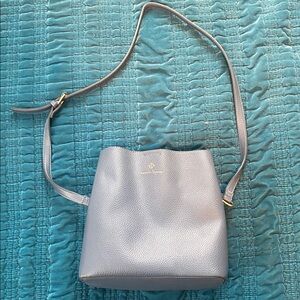 Nanette Lepore Gray Leather Shoulder Bag